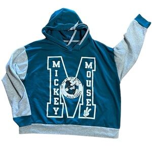 Vintage Mickey Mouse‎ hoodie graphics front and back sporty size 2x
